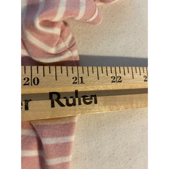 Matty M Womens Size XL Top Striped Pink White Front Tie Detail Soft Boho Casual - Picture 6 of 7